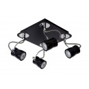 Lucide 16955/20/30 LED přisazené stropní bodové svítidlo Samba 4x4,5W | GU10 | 1280lm | 3000K - černá