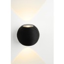Lucide 17804/06/30 LED venkovní nástěnné svítidlo Ayo 2x3W | 288lm | 2700K | IP54 - černá