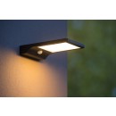 Lucide 22862/04/30 LED venkovní nástěnné solární svítidlo s čidlem Basic 1x3W | 380lm | 2700K | IP44