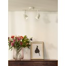 Lucide 77974/10/21 LED stropní svítidlo Cigal 2x5W | GU10 | 700lm | 2700K - starožitná bílá