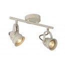 Lucide 77974/10/21 LED stropní svítidlo Cigal 2x5W | GU10 | 700lm | 2700K - starožitná bílá