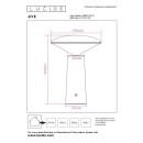 Lucide L028070431 LED venkovní stolní svítidlo JIVE | 3W integrovaný LED zdroj | 180lm