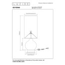 Lucide L107198153 stojací lampa ESTERAD  E27