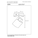 Lucide 17999/01/30 ALION stropní bodové svítidlo 1xE14 - černá, kouřové sklo
