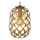 Lucide 21417/03/02 WOLFRAM závěsné stropní svítidlo 3xE27 - mosaz, černá