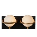 Lucide 30267/02/30 ISOBEL dekorativní nástěnné svítidlo 2xG9 | IP44 - černá, opál