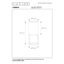 Lucide L305628138 stolní lampička HERMAN E27