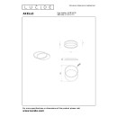 Lucide L441122430 LED přisazené stropní svítidlo AXELLE  | 24W integrovaný LED zdroj | 1200lm | 2700K