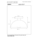 Lucide L451960133 přisazené stropní svítidlo SIEMON  E27