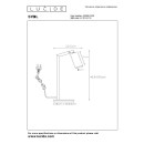 Lucide L455990130 stolní lampička SYBIL  GU10