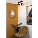 Lucide 45900/02/02 LUCAS přisazené stropní bodové svítidlo 2xE14 - černá, mosaz