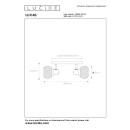 Lucide 45900/02/02 LUCAS přisazené stropní bodové svítidlo 2xE14 - černá, mosaz