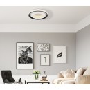 Globo 41290-52 LED stropní svítidlo Lucky 1x52W | 2260lm | 2700-6000K - stmívatelné, dálkové ovládání, noční režim, paměťová funkce, bílá, černá, opál