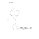 Globo LULA 21027M stolní lampička E14