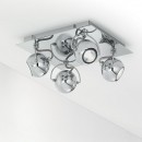 Ideal Lux 066813 přisazené stropní bodové svítidlo Lunare 3x28W|GU10 - chrom