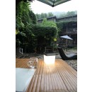 Lutec 6908001337 LED venkovní stolní solární lampička Table Cube 1x1W | 100lm | 3000K | IP44 - přenosná, šedá