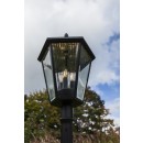 Lutec 6951301189 LED zahradní solární stojací lampa London 3x2W | 3xE12 | 300lm | 3000K | IP44 - černá