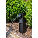 Lutec 9702201012 venkovní zásuvkový sloupek Mains boční uzemněním | IP54 - typ Schuko