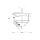 Zuma Line C23910/9 závěsné stropní svítidlo LYON | 40W E14