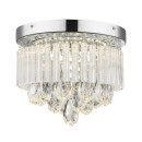 Globo 68598A LED přisazené stropní svítidlo Manilo 1x12W | 960lm | 4000K - chrom. průhledná