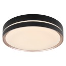 Globo 41759-24 LED stropní svítidlo Manni 1x24W | 1100lm | 2700-6500K - dálkové ovládání, stmívatelné, noční režim, paměťová funkce, černá, bronzová, bílá, opál