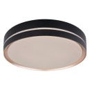 Globo 41759-24 LED stropní svítidlo Manni 1x24W | 1100lm | 2700-6500K - dálkové ovládání, stmívatelné, noční režim, paměťová funkce, černá, bronzová, bílá, opál