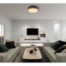 Globo 41759-24 LED stropní svítidlo Manni 1x24W | 1100lm | 2700-6500K - dálkové ovládání, stmívatelné, noční režim, paměťová funkce, černá, bronzová, bílá, opál