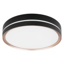Globo 41759-24 LED stropní svítidlo Manni 1x24W | 1100lm | 2700-6500K - dálkové ovládání, stmívatelné, noční režim, paměťová funkce, černá, bronzová, bílá, opál
