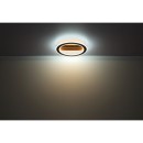 Globo 67268-30 LED přisazené stropní svítidlo Mattia 1x30W | 1781lm | 6500K - opál, hnědá, černá