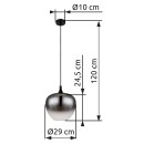 Globo GLB15548H1 závěsné stropní svítidlo MAXY E27