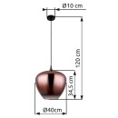 Globo GLB15548H2G závěsné stropní svítidlo MAXY E27