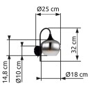 Globo GLB15548W nástěnné svítidlo MAXY  E27