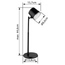 Globo GLB58454W LED stolní lampička MEEYA | 6W integrovaný LED zdroj | 300lm | 3000+4000+6500K