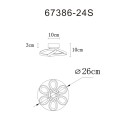 Globo MELISAND 67386-24S LED přisazené stropní svítidlo | 24W LED | 1320lm