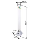 Globo 9016 LED stojací svítidlo Mendoza 9x0,06W | 4lm | RGB - stříbrná