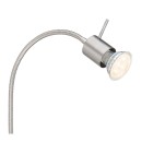 Globo 57310N nástěnné svítidlo Milly 1x35W | GU10 - vypínač na těle, ohebné rameno, nikl