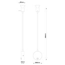 Globo 57310N nástěnné svítidlo Milly 1x35W | GU10 - vypínač na těle, ohebné rameno, nikl
