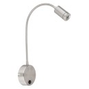 Globo 57311N LED nástěnné svítidlo Milly 1x3W | 180lm | 3000K - vypínač na těle, nikl