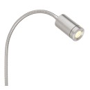 Globo 57311N LED nástěnné svítidlo Milly 1x3W | 180lm | 3000K - vypínač na těle, nikl