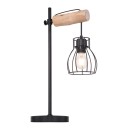 Globo 15326TN stolní svítidlo Mina 1x40W | E27 - černá, dřevo
