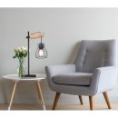 Globo 15326TN stolní svítidlo Mina 1x40W | E27 - černá, dřevo