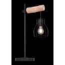 Globo 15326TN stolní svítidlo Mina 1x40W | E27 - černá, dřevo