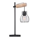 Globo 15326TN stolní svítidlo Mina 1x40W | E27 - černá, dřevo