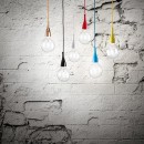 Ideal Lux 009384 závěsné stropní svítidlo Minimal Cromo 1x70W|E27 - červené