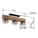 Globo GLB15656-3D přisazené stropní svítidlo MOITAS  E27