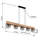 Globo GLB15656-5H závěsné stropní svítidlo MOITAS  E27