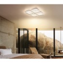 Globo 48097-60 LED přisazené stropní svítidlo MOSAIKO | 55W integrovaný LED zdroj | 2855lm | 2700-6000K | dálkové ovládání | stmívač | béžová