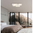 Globo 48097-62 LED přisazené stropní svítidlo MOSAIKO | 55W integrovaný LED zdroj | 2900lm | 2700-6000K | dálkové ovládání | stmívač | béžová