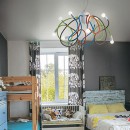 Ideal Lux 141916 závěsné stropní svítidlo Multiflex 8x40W|E14 - černé