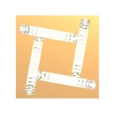 Zuma Line MX3274-4-3GT LED prisadené stropné svietidlo TULA | 27,5W integrovaný LED zdroj | 2700-6000K